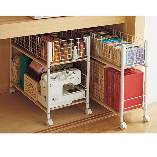 収納ラックワゴン(押入れ・クローゼット用)